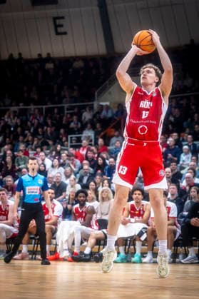 Barmer 2 Basketball Bundesliga ProA Bayer Giants Leverkusen vs RheinStars Koeln, 04 04 26 Leverkusen, 04 04 26 Adam Paige RheinStars Cologne, 13 during the game of the Barmer 2 Basketball Bundesliga ProA Bayer Giants Leverkusen vs RheinStars Koeln at the Ostermann Arena in Leverkusen Copyright: xBEAUTIFULxSPORTS LeahxKohringx