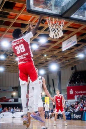 Barmer 2 Basketball Bundesliga ProA Bayer Giants Leverkusen vs RheinStars Cologne, 04 04 26 Leverkusen, 04 04 26 Kenny Andre Baptiste RheinStars Cologne, 39 during the game of the Barmer 2 Basketball Bundesliga ProA Bayer Giants Leverkusen vs RheinStars Cologne at the Ostermann Arena in Leverkusen Copyright: xBEAUTIFULxSPORTS LeahxKohringx