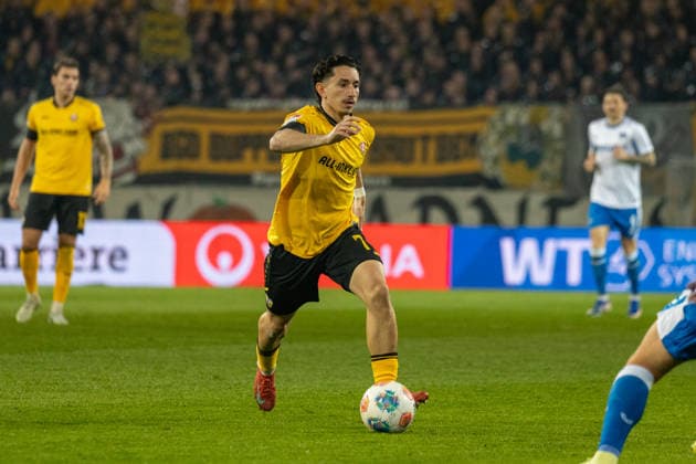 04 04 2026, Germany, Soccer, Dynamo Dresden vs Hertha BSC, Matchday 28, Season 2025 2026, Rudolf Harbig Stadion Ceka Jason Dynamo Dresden, 7 Copyright: xMichellexLukax
