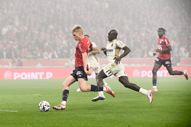 Lille OSC v RC Lens - Ligue 1 McDonald s 2025 2026 10 Hakon Arnar HARALDSSON (losc) during the Ligue 1 McDonald s match between Lille and Lens at Stade Pierre Mauroy - Decathlon Arena on April 4, 2026 in Lille, France. Lille France  Copyright: xFEPx 776348341