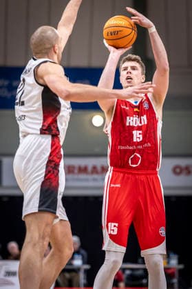 Barmer 2 Basketball Bundesliga ProA Bayer Giants Leverkusen vs RheinStars Koeln, 04 04 26 Leverkusen, 04 04 26 Björn Rohwer RheinStars Cologne, 15 during the game of the Barmer 2 Basketball Bundesliga ProA Bayer Giants Leverkusen vs RheinStars Koeln at the Ostermann Arena in Leverkusen Copyright: xBEAUTIFULxSPORTS LeahxKohringx