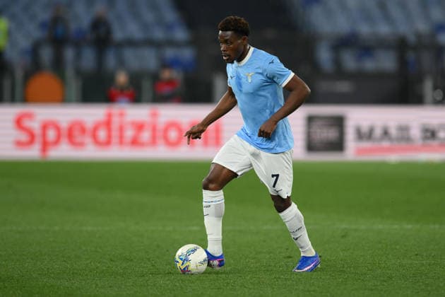 Foto IPP Roberto Ramaccia Roma 4 4 2026 Campionato di Calcio Serie A 2025 2026 Lazio vs Parma Nella foto Fisayo Dele-Bashiru of SS Lazio in azione palla al piede Italy Photo Press - World Copyright Roma italy Italia ITALY  Copyright: xR4924_italyphotopressx