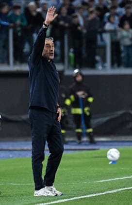 April 4, 2026, Rome, Italy: Lazio s head coach Maurizio Sarri reacts during the Serie A soccer match between SS Lazio and Parma at the Olimpico stadium in Rome, Italy, 4 April 2026. ANSA RICCARDO ANTIMIANI. Soccer: Serie A; Lazio Vs Parma  - ZUMAa110 20260404_zaf_a110_037 Copyright: xRiccardoxAntimianix