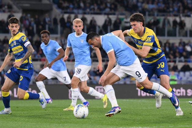 Foto IPP Luciano Adriani Roma 04 04 2026 Campionato di calcio Serie A Tim 2025-2026 Lazio v Parma Nella foto: Pedro in azione Italy Photo Press - World Copyright Roma italy Italia ITALY  Copyright: xR4924_italyphotopressx
