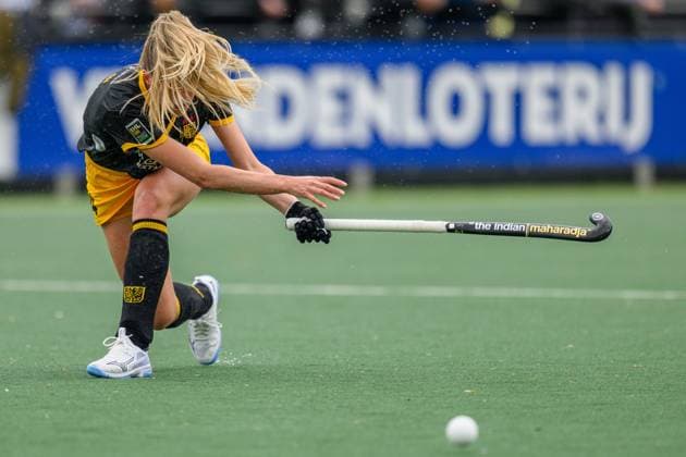 DEN BOSCH, 04-04-2026, HC Den Bosch, Euro Hockey League Women, Season 2025-2026. Sanne Koolen during the game Club Campo de Madrid - Den Bosch. Club Campo de Madrid - Den Bosch  x202840774x Copyright: