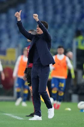 Parma™s head coach Carlos Cuesta during the Serie A EniLive soccer match between Lazio and Parma at the Rome s Olympic stadium, Italy - Saturday April 4, 2026 - Soccer ( Photo by Alfredo Falcone LaPresse )  Copyright: xAlfredoxFalcone LaPressex