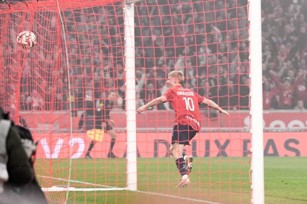 Lille OSC v RC Lens - Ligue 1 McDonald s 2025 2026 10 Hakon Arnar HARALDSSON (losc) during the Ligue 1 McDonald s match between Lille and Lens at Stade Pierre Mauroy - Decathlon Arena on April 4, 2026 in Lille, France. Lille France  Copyright: xFEPx 776348341