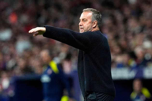 ATLETICO DE MADRID v FC Barcelona, Barca LA LIGA 2025 2026. ROUND 30. FC Barcelona s coach Hansi Flick during La Liga match. April 4, 2026. (ALTERPHOTOS Acero) MadridSpain  Copyright: xAcerox