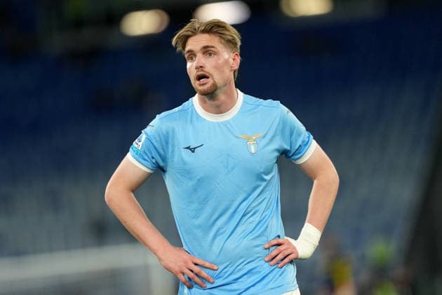 Kenneth Taylor of SS Lazio during the Serie A 2025 2026 football match between SS Lazio and Parma Calcio at Stadio Olimpico in Rome (Italy), April 4, 2026. AntoniettaxBaldassarre