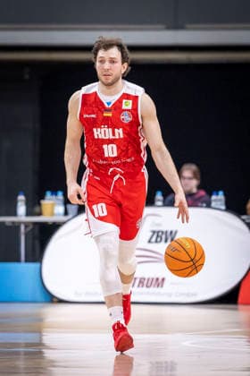 Barmer 2 Basketball Bundesliga ProA Bayer Giants Leverkusen vs RheinStars Cologne, 04 04 26 Leverkusen, 04 04 26 Haris Hujic RheinStars Cologne, 10 during the game of the Barmer 2 Basketball Bundesliga ProA Bayer Giants Leverkusen vs RheinStars Cologne at the Ostermann Arena in Leverkusen Copyright: xBEAUTIFULxSPORTS LeahxKohringx