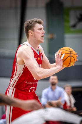 Barmer 2 Basketball Bundesliga ProA Bayer Giants Leverkusen vs RheinStars Koeln, 04 04 26 Leverkusen, 04 04 26 Björn Rohwer RheinStars Cologne, 15 during the game of the Barmer 2 Basketball Bundesliga ProA Bayer Giants Leverkusen vs RheinStars Koeln at the Ostermann Arena in Leverkusen Copyright: xBEAUTIFULxSPORTS LeahxKohringx