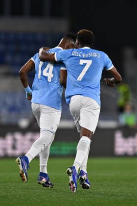 CALCIO - Serie A - SS Lazio vs Parma Calcio Tijjani Noslin of S.S. Lazio celebrates after scoring the goal o 1-1 during the 31th matchday of the Serie A championship between S.S. Lazio and Parma Calcio 1913 at the Olympic Stadium on April 4, 2026 in Rome, Italy. Rome Italy  Copyright: xIPAxSport ABACAx