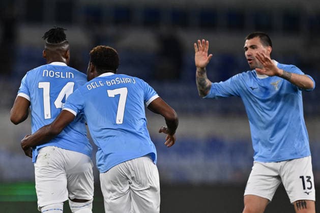 CALCIO - Serie A - SS Lazio vs Parma Calcio Tijjani Noslin of S.S. Lazio celebrates after scoring the goal o 1-1 during the 31th matchday of the Serie A championship between S.S. Lazio and Parma Calcio 1913 at the Olympic Stadium on April 4, 2026 in Rome, Italy. Rome Italy  Copyright: xIPAxSport ABACAx