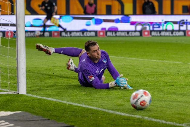 04 04 2026, Germany, Soccer, Dynamo Dresden vs Hertha BSC, Matchday 28, Season 2025 2026, Rudolf Harbig Stadion Ernst Tjark Hertha BSC, 1 Copyright: xMichellexLukax
