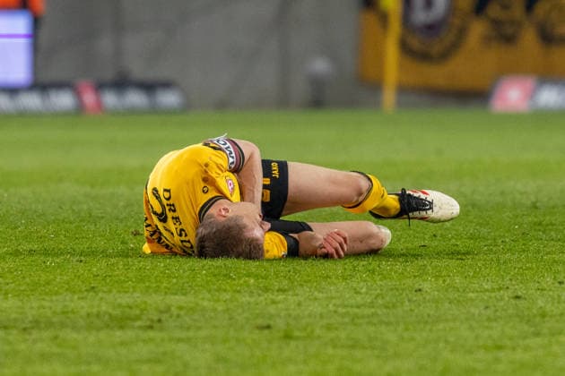 04 04 2026, Germany, Soccer, Dynamo Dresden vs Hertha BSC, 28 Matchday, Season 2025 2026, Rudolf Harbig Stadion Hauptmann Niklas Dynamo Dresden, 27 Copyright: xMichellexLukax