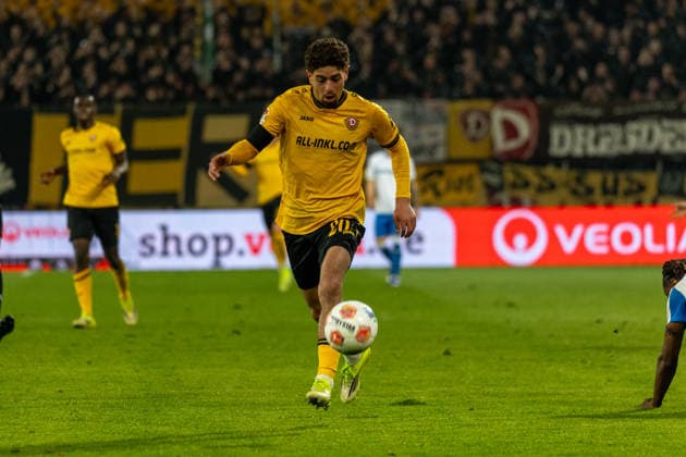 04 04 2026, Germany, Soccer, Dynamo Dresden vs Hertha BSC, Matchday 28, Season 2025 2026, Rudolf Harbig Stadion Bobzien Ben Dynamo Dresden, 20 Copyright: xMichellexLukax