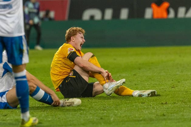 04 04 2026, Germany, Soccer, Dynamo Dresden vs Hertha BSC, 28 Matchday, Season 2025 2026, Rudolf Harbig Stadion Wagner Robert Dynamo Dresden, 18 Copyright: xMichellexLukax
