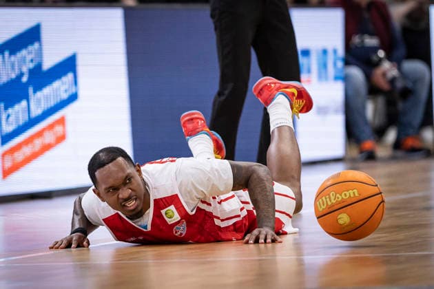 Barmer 2 Basketball Bundesliga ProA Bayer Giants Leverkusen vs RheinStars Cologne, 04 04 26 Leverkusen, 04 04 26 Cedric Cezell Russell Jr RheinStars Cologne, 0 during the Barmer 2 Basketball Bundesliga ProA Bayer Giants Leverkusen vs RheinStars Cologne game at the Ostermann Arena in Leverkusen Copyright: xBEAUTIFULxSPORTS LeahxKohringx
