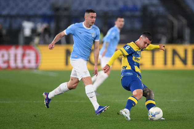 CALCIO - Serie A - SS Lazio vs Parma Calcio Gabriel Strefezza of Parma runs with the ballduring the match of 31th day of the Serie A Championship between S.S.Lazio and Parma at the Olimpico Stadium on Apr 4, 2026 in Rome, Italy. during SS Lazio vs Parma Calcio, Italian soccer Serie A match in Rome, Italy, April 04 2026 Rome Italy  Copyright: xIPAxSport ABACAx