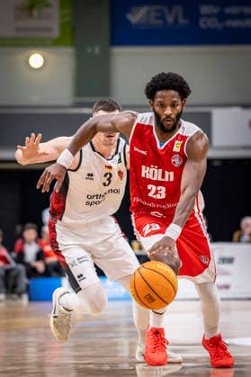 Barmer 2 Basketball Bundesliga ProA Bayer Giants Leverkusen vs RheinStars Koeln, 04 04 26 Leverkusen, 04 04 26 Michael Jordan Miller RheinStars Cologne, 23 during the game of the Barmer 2 Basketball Bundesliga ProA Bayer Giants Leverkusen vs RheinStars Koeln at the Ostermann Arena in Leverkusen Copyright: xBEAUTIFULxSPORTS LeahxKohringx