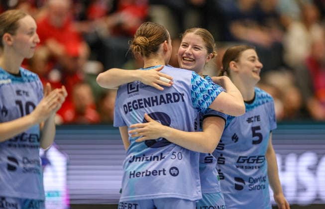 GER, Bad Langensalza, Thüringer HC vs HSG Bensheim Auerbach Flames, Alsco Handball Bundesliga Frauen, Handball, DHB, Spielzeit 2025 2026, Weststadthalle Bensheim, 22 Spieltag im Bild Nina Engel HSG Bensheim Auerbach Flames Frauen 6 DFB DFL REGULATIONS PROHIBIT ANY USE OF PHOTOGRAPHS AS IMAGE SEQUENCES AND OR QUASI VIDEO, 04 04 2026 Copyright: HMBxMedia HendrikxHamelau
