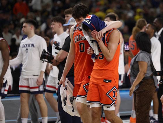 Basketball, NCAA, March Madness, UConn - Illinois