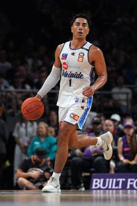 NBL KINGS 36ERS, Flynn Cameron of the 36ers runs with the ball during NBL grand final, game five, Sydney Kings v Adelaide 36ers, at Qudos Bank Arena in Sydney, Sunday, April 5, 2026. ( NO ARCHIVING, EDITORIAL USE ONLY SYDNEY NEW SOUTH WALES AUSTRALIA  Copyright: xROBBIExSTEPHENSONx 20260405190712404762