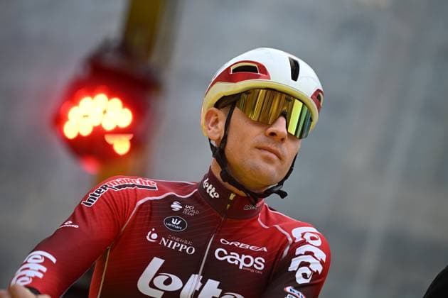 Belgian Toon Aerts of Lotto Intermarche pictured at the start of the men s race of the Ronde van Vlaanderen Tour des Flandres Tour of Flanders UCI WorldTour one day cycling race, 278 km from Antwerp to Oudenaarde, Sunday 05 April 2026. ELIASxROM  x169845852x