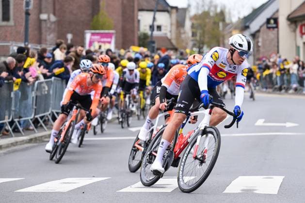 Czech Mathias Vacek of Lidl-Trek pictured in action during the men s race of the Ronde van Vlaanderen Tour des Flandres Tour of Flanders UCI WorldTour one day cycling race, 278 km from Antwerp to Oudenaarde, Sunday 05 April 2026. DAVIDxPINTENS  x169857500x