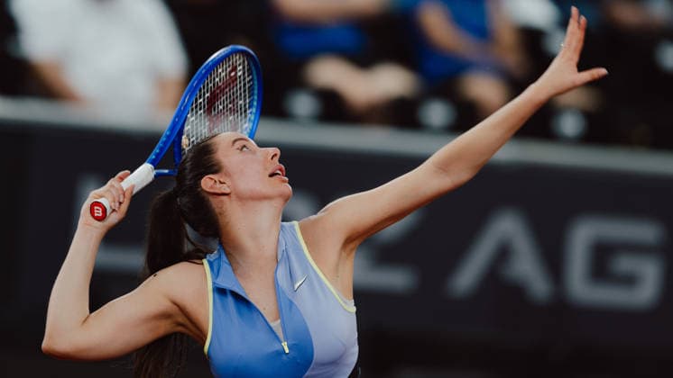 TENNIS - WTA, Tennis Damen Upper Austria Ladies Linz LINZ,AUSTRIA,05.APR.26 - TENNIS - WTA Tour, Upper Austria Ladies Linz. Image shows Oceane Dodin (FRA).  GEPAxpictures xAlexanderxSolc