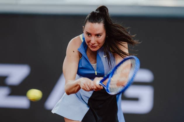 TENNIS - WTA, Tennis Damen Upper Austria Ladies Linz LINZ,AUSTRIA,05.APR.26 - TENNIS - WTA Tour, Upper Austria Ladies Linz. Image shows Oceane Dodin (FRA).  GEPAxpictures xAlexanderxSolc