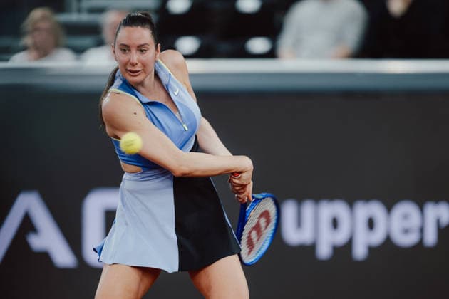 TENNIS - WTA, Tennis Damen Upper Austria Ladies Linz LINZ,AUSTRIA,05.APR.26 - TENNIS - WTA Tour, Upper Austria Ladies Linz. Image shows Oceane Dodin (FRA).  GEPAxpictures xAlexanderxSolc