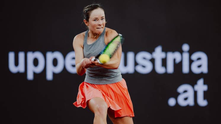 TENNIS - WTA, Tennis Damen Upper Austria Ladies Linz LINZ,AUSTRIA,05.APR.26 - TENNIS - WTA Tour, Upper Austria Ladies Linz. Image shows Katie Volynets (USA).  GEPAxpictures xAlexanderxSolc