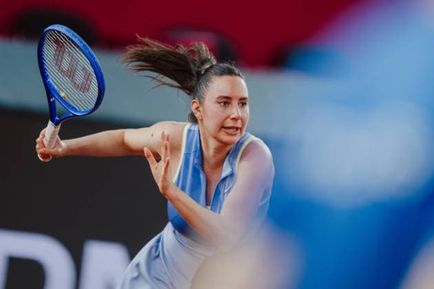 TENNIS - WTA, Tennis Damen Upper Austria Ladies Linz LINZ,AUSTRIA,05.APR.26 - TENNIS - WTA Tour, Upper Austria Ladies Linz. Image shows Oceane Dodin (FRA).  GEPAxpictures xAlexanderxSolc