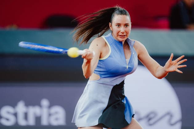 TENNIS - WTA, Tennis Damen Upper Austria Ladies Linz LINZ,AUSTRIA,05.APR.26 - TENNIS - WTA Tour, Upper Austria Ladies Linz. Image shows Oceane Dodin (FRA).  GEPAxpictures xAlexanderxSolc