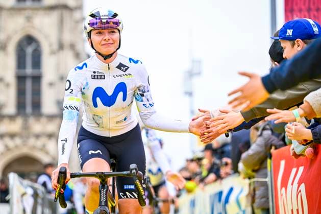 Ronde van Vlaanderen Women 2026 Cycling Race OUDENAARDE, BELGIUM - APRIL 05 : Lippert Liane (GER) of Movistar Team before the start of the race during the 23rd edition of Ronde van Vlaanderen Women an UCI Women s World Tour 1.WWT one day cycling road race for Women Elite of 164 km with start in Oudenaarde and finish in Oudenaarde on April 5, 2026 in Oudenaarde, Belgium, 05 04 2026 ( Motordriver Serge Seynaeve - Oudenaarde Belgium  Copyright: xTomasxSiskx