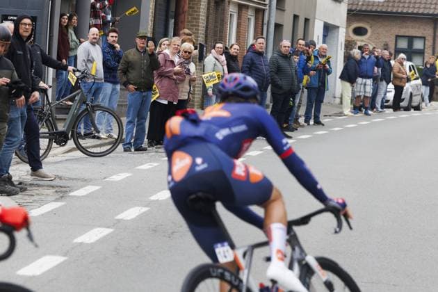 Illustration picture taken during the Ronde van Vlaanderen Tour des Flandres Tour of Flanders UCI WorldTour one day cycling race, Sunday 05 April 2026, in Haaltert. NICOLASxMAETERLINCK  x169859631x