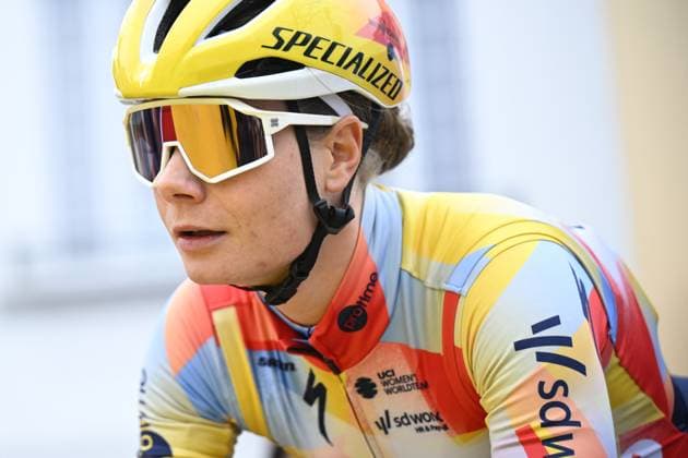 Belgian Lotte Kopecky of SD Worx-Protime pictured at the start of the women s race of the Ronde van Vlaanderen Tour des Flandres Tour of Flanders UCI WorldTour one day cycling race, 164,1 km with start and finish in Oudenaarde, Sunday 05 April 2026. JASPERxJACOBS  x169860326x
