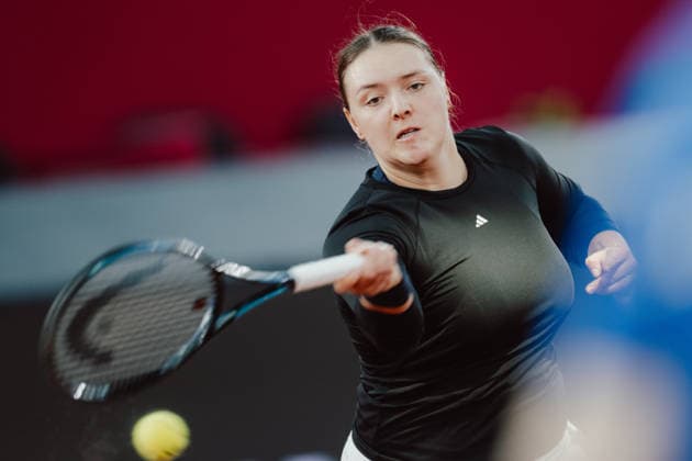TENNIS - WTA, Tennis Damen Upper Austria Ladies Linz LINZ,AUSTRIA,05.APR.26 - TENNIS - WTA Tour, Upper Austria Ladies Linz. Image shows Jule Niemeier (GER).  GEPAxpictures xAlexanderxSolc