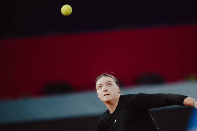 TENNIS - WTA, Tennis Damen Upper Austria Ladies Linz LINZ,AUSTRIA,05.APR.26 - TENNIS - WTA Tour, Upper Austria Ladies Linz. Image shows Jule Niemeier (GER).  GEPAxpictures xAlexanderxSolc