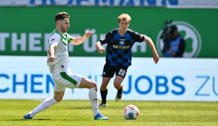 05 04 2026 Soccer Season 2025 2026 2 Soccer Bundesliga 28 Matchday SpVgg Greuther Fürth Kleeblatt SGF SC Paderborn 07 SCP Sportfoto Zink xwoxzix DFL regulations prohibit any use of photographs as image sequences and or quasi video only for editorial use Branimir Hrgota 10, SpVgg Greuther Fürth