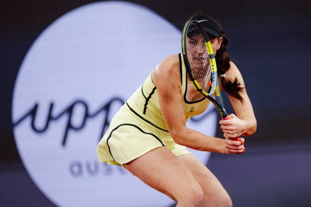 TENNIS - WTA, Tennis Damen Upper Austria Ladies Linz LINZ,AUSTRIA,05.APR.26 - TENNIS - WTA Tour, Upper Austria Ladies Linz. Image shows Tamara Korpatsch (GER).  GEPAxpictures xAlexanderxSolc