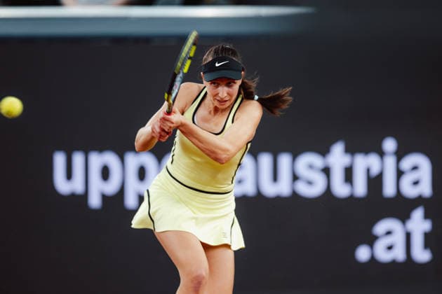 TENNIS - WTA, Tennis Damen Upper Austria Ladies Linz LINZ,AUSTRIA,05.APR.26 - TENNIS - WTA Tour, Upper Austria Ladies Linz. Image shows Tamara Korpatsch (GER).  GEPAxpictures xAlexanderxSolc