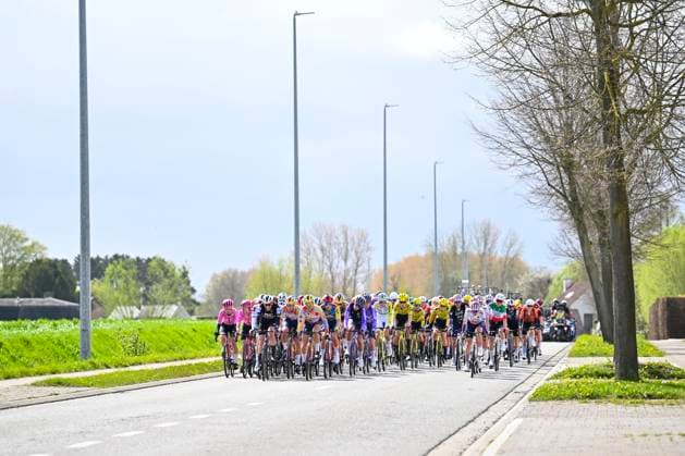 Ronde van Vlaanderen Women 2026 Cycling Race OUDENAARDE, BELGIUM - APRIL 05 : Illustration picture of the peloton during the 23rd edition of Ronde van Vlaanderen Women an UCI Women s World Tour 1.WWT one day cycling road race for Women Elite of 164 km with start in Oudenaarde and finish in Oudenaarde on April 5, 2026 in Oudenaarde, Belgium, 05 04 2026 ( Motordriver Serge Seynaeve - Oudenaarde Belgium  Copyright: xTomasxSiskx