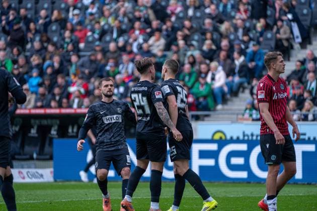 Germany 2 Bundesliga 2025 2026, 28 Matchday Hannover 96 vs SV Elversberg Heinz von Heiden Arena Hannover Lukas Petkov SV 07 Elversberg, 25 Goal Goal celebration Emotions Copyright: xTomxLauruschkatx