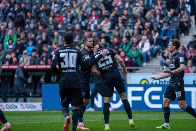 Germany 2 Bundesliga 2025 2026, 28 Matchday Hannover 96 vs SV Elversberg Heinz von Heiden Arena Hannover Lukas Petkov SV 07 Elversberg, 25 Goal Goal celebration Emotions Copyright: xTomxLauruschkatx