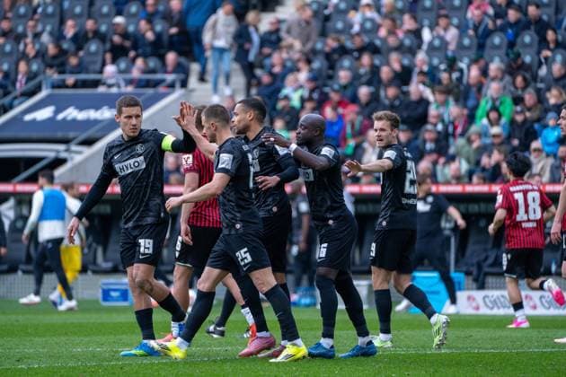 Germany 2 Bundesliga 2025 2026, 28 Matchday Hannover 96 vs SV Elversberg Heinz von Heiden Arena Hannover Lukas Petkov SV 07 Elversberg, 25 Goal Goal celebration Emotions Copyright: xTomxLauruschkatx