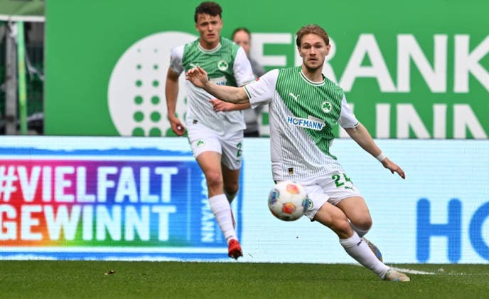 05 04 2026 Soccer Season 2025 2026 2 Soccer Bundesliga 28 Matchday SpVgg Greuther Fürth Kleeblatt SGF SC Paderborn 07 SCP Sportfoto Zink xwoxzix DFL regulations prohibit any use of photographs as image sequences and or quasi video only for editorial use Marco John 24, SpVgg Greuther Fürth