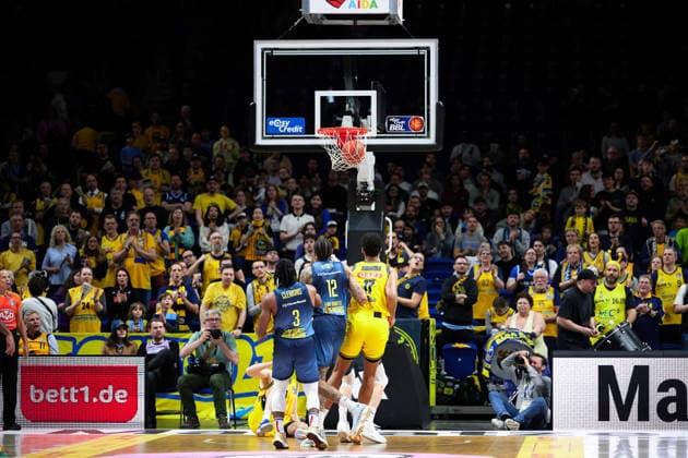 Basketball Alba Berlin, GER, ALBA Berlin vs EWE Baskets Oldenburg, Basketball Men, easy Credit BBL, Season 2025 2026, 28 Matchday, 05 04 2026 GER, ALBA Berlin vs EWE Baskets Oldenburg, Basketball Men, easy Credit BBL, Season 2025 2026, 28 Matchday, 05 04 2026 Berlin Copyright: xClaudiusxRauch,xEibner-Pressefotox xClaudiusxRauchx EP_CRH