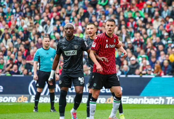 Germany Soccer 2 Bundesliga 2025 2026, 28 Matchday Hannover 96 vs SV 07 Elversberg Heinz von Heiden Arena Stadion Hannover David Mokwa SV 07 Elversberg, 42 Hannover Copyright: xAymanxAlahmedx